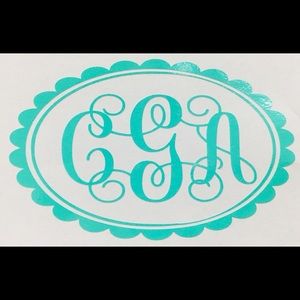 COPY - Personalized large car monogram decals!  O…